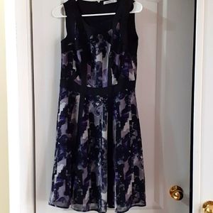 A-Line Dress in Floral Pattern